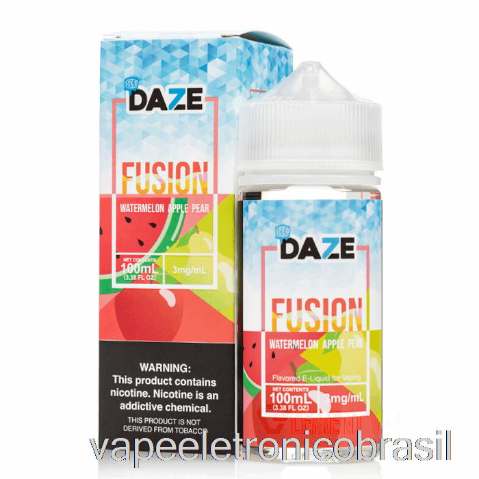 Vape Vaporesso Melancia Gelada Maçã Pêra - 7 Daze Fusion - 100ml 6mg